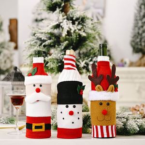 <b>Cheap</b> Christmas Promotion <b>Gift</b> Red Wine Bottle Christmas Decorative Bags for Party Decoration Covering Wine Bottles - Product Image 1
