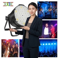 Projecteur PAR LED RGB XJ 54x3W Ra80 5000K 50000h avec boîtier en aluminium, 3-en-1 DMX512 3/7CH, activé par le son, IP20, dimmable, pour éclairage de scène