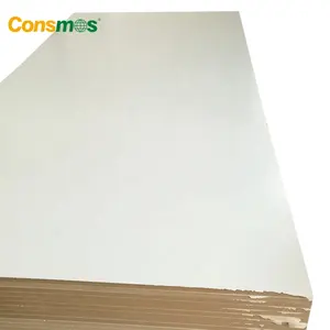 1220x2440mm 15mm 16mm 18mm weiße Farbe Melamin papier einfache MDF-Platte