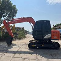 Pelle mécanique HITACHI avec pelle en bon état avec pelle sur chenilles d'occasion Zx70 au prix le moins cher