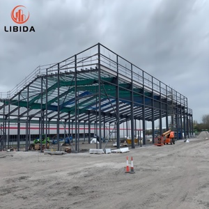 Atelier d'usine en acier préfabriqué, imperméable, avec mezzanine, certifié CE, couleur personnalisée - Product Image 6