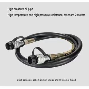 Özelleştirilmiş 2 metre yüksek basınçlı hidrolik yağ hortumu ZG3/8 70MPA hızlı bağlantı kauçuk tüp montaj 220V çelik hidrolik araçları - Product Image 4
