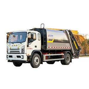 Camion Compattatore di <span class=keywords><strong>Rifiuti</strong></span> JAC Junling S9 con Telaio da 15 CBM, Compattatore Idraulico Manuale, Motore Diesel Euro 6 per Uso Comunale - Product Image 1