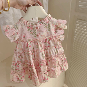 Child Star Circle Girls' Summer Floral Dress Sleeveless Sweetheart Neckline Princess Style Fashionable Kids Dress - Product Image 2
