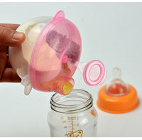 Boîte de rangement pour lait en poudre à 3 compartiments, distributeur de poudre rotatif, conteneur pour aliments pour bébés, vente en gros OEM
