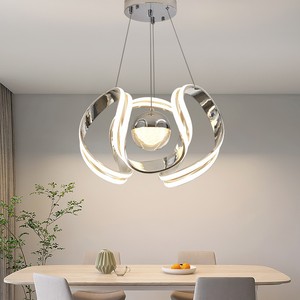 <span class=keywords><strong>Suspension</strong></span> LED moderne XinQiLai pour <span class=keywords><strong>salon</strong></span>, hauteur réglable, finition dorée, aluminium et silicone, petite taille, télécommande - Product Image 5