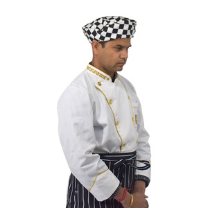 Uniforme de chef, à manches longues, fin, blanc, adapté au printemps et à l'automne, uniforme de travail pour restaurant de style occidental, taille 4XL - Product Image 4