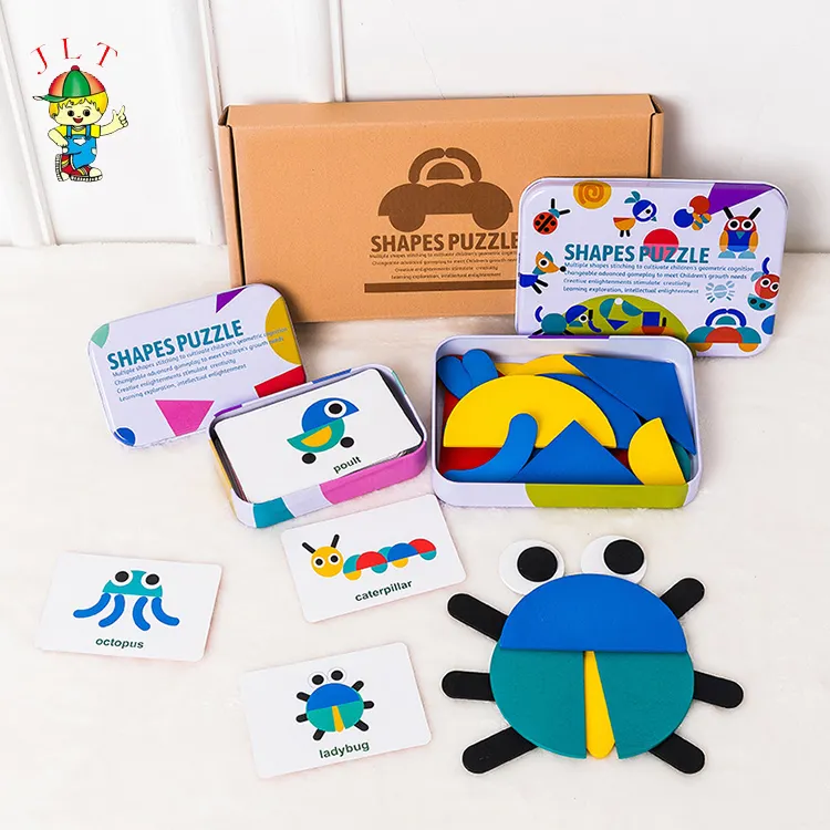 Wholesale Custom Jigsaw Puzzles Multicolor Wooden Jigsaw Puzzles Animals Jigsaw Puzzle Toy for Children