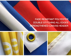Bendera Kain Premium Grosir Warna Cerah Logo Apa Saja Desain Apa Saja Ukuran Apa Saja Bendera Kustom Hitam - Product Image 3