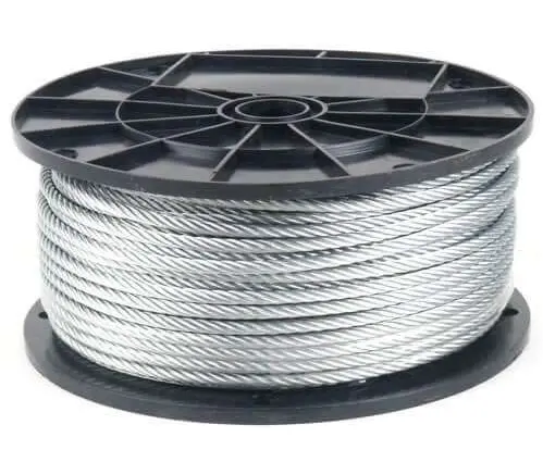 6x19+FC galvanized steel wire rope 6mm 8mm 10mm