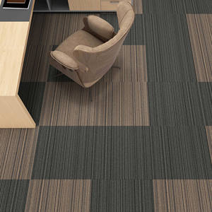 Losetas de Alfombra de Polipropileno Modernas de Lujo con Diseño de Rompecabezas de 50x50cm para Uso en Hoteles, Oficinas y Hogares - Piso Comercial Encastrable - Product Image 3