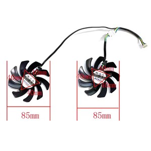 FDC10H12S9-C 85MM 4PIN FD710H12S pour Sapphire <span class=keywords><strong>R9</strong></span> 390 390X RX470 480 <span class=keywords><strong>R9</strong></span> <span class=keywords><strong>270X</strong></span> 20X HD7870 ventilateur de remplacement de carte graphique - Product Image 6