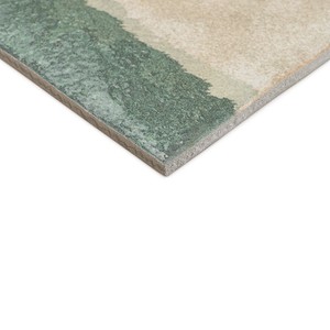 Azulejo Decorativo Verde Volterra 20 x 20 cm Mate con Detalles Brillantes Bordes Irregulares - Product Image 3