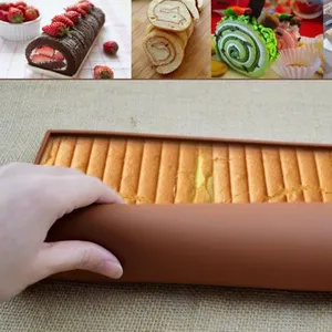 OEM Food Grade <b>Silicone</b> <b>Baking</b> Pastry Tools Kitchen Accessories Including Cake Roll Pad Macaron for Swiss Roll Oven Mat Oven Mat - Product Image 3
