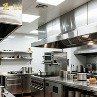 Ensemble d'équipements de cuisine en acier inoxydable robuste pour les projets de restaurants en Afrique et au Moyen-Orient