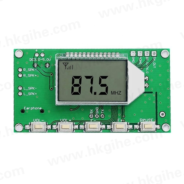 hot sell FM Module Wireless Frequency Modulation 87.0MHz-108.0MHz Digital Receiver Board LED Display DIY Radio