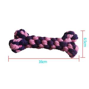 निर्माता उच्च गुणवत्ता वाली पालतू हड्डी और रिंग कपास रस्सी खिलौने प्रशिक्षण संवादात्मक कुत्ते के खिलौने प्रशिक्षण इंटरैक्टिव कुत्ते के खिलौने - Product Image 6