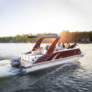 Bateau à moteur ponton de luxe sportif, le plus tendance de l'été 2023, à vendre avec options de couleurs - Product Image 1