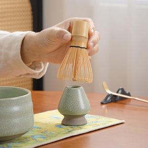 Ensemble de fouets japonais pour <span class=keywords><strong>matcha</strong></span>, ensemble parfait pour préparer une tasse de <span class=keywords><strong>matcha</strong></span> traditionnelle faite à la main à partir de bambou 100% naturel - Product Image 2