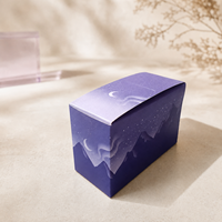 Boîte de présentation en papier imprimée sur mesure avec des cartons pliables colorés pour l'emballage de produits de détail et les commandes en gros en usine