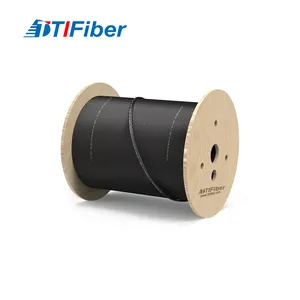 Gyfty Ngoài Trời Sợi Cáp 48 Core 11.5Mm OD Pe Vỏ Bọc Màu Đen Chống Nhờn Chống Nước FRP Không Kim Loại Sợi Cáp