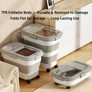 Wholesale Portable Pet <strong>Food</strong> <strong>Container</strong> for <strong>Dogs</strong> &amp; Cats Durable PP Material Eco-Friendly &amp; Non-Slip Indoor Use - Product Image 6