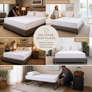 Protège-matelas imperméable certifié OEKO-TEX avec fermeture éclair intégrale, housse de sommier à ressorts 6 faces, vente en gros directe usine - Product Image 4
