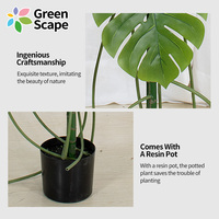 Plante artificielle en pot, feuillage vert mélangé, décoration de bureau et d'étagère, décoration intérieure