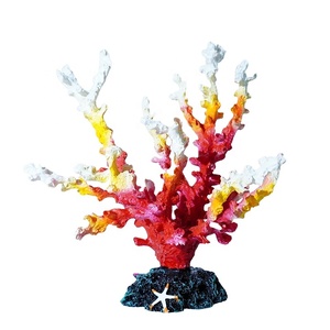 Hete Verkoop 20.5Cm Kleurrijk Koraal <span class=keywords><strong>Aquarium</strong></span> Ornament <span class=keywords><strong>Aquarium</strong></span> Vistank Hars Decoratie Voor Levende Rif <span class=keywords><strong>Rock</strong></span> Simulatie Boom Koraal Doos - Product Image 1