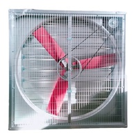 50 pouces 54 pouces Boîte Trois Lame En Nylon Multi Ventilateur Volaille Air Souffleur Usine Extracteur Serre Ventilation Ventilateur D'échappement
