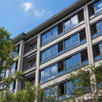 Ventanas Corredizas Insonorizadas con Reducción de Ruido, Marco de Aluminio, Vidrio Doble, Ventana Corrediza para Edificio de Oficinas