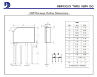 Redresseur à pont monophasé passivé au verre KBP4005G 50V 4A à montage en surface pour alimentation électrique, 100% original, code de lot traçable