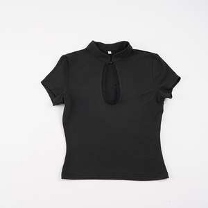 New Chinese Vintage Teardrop Collar Cut Out Design Slim Fit <b>Top</b> Elegant Flattering Lace <b>Patchwork</b> Basic <b>Top</b> - Product Image 6
