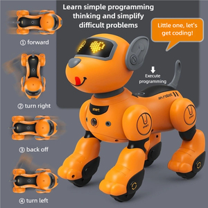 Perro Robot Interactivo RC Eléctrico de Plástico con Voz, Música, Baile y Diálogo, Control Remoto de 2.4GHz, Educativo para Niños - Product Image 2