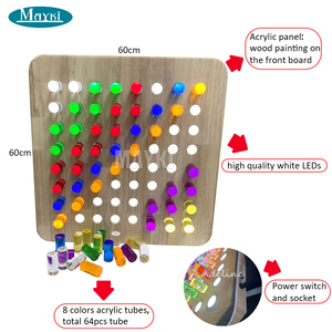 Jeux muraux Jouets sensoriels Lumière vive Peg Board Chambres sensorielles murales Autisme Lumière LED interactive Pegboard - Product Image 3