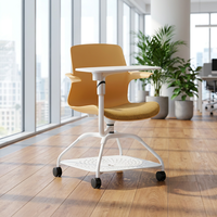 Chaise de direction moderne pliable avec tablette d'écriture pour salles de conférence et formations scolaires