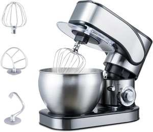 เครื่องผสมอาหารแบบตั้งโต๊ะสแตนเลส 10 ลิตร พร้อมอุปกรณ์ผสม - Product Image 1