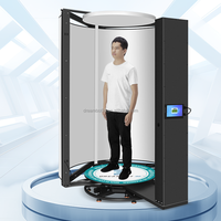 Scanner photographique 3D rotatif à 360 degrés haute résolution pour portrait corporel complet de personne réelle 800W, idéal pour l'impression 3D de figurines