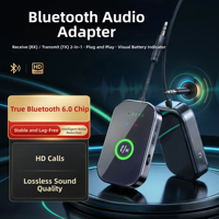 Adaptateur émetteur-récepteur Bluetooth avec indicateur de niveau de batterie pour affichage en temps réel de la puissance restante