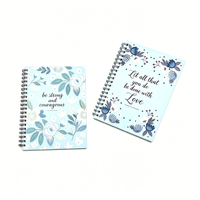 Carnet de notes professionnel à couverture rigide, logo personnalisé, imprimé de fleurs, papier épais, journal d'écriture pour le bureau, enregistrement quotidien du travail