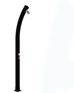 Douche solaire extérieure 20L, colonne de douche incurvée en ABS et <span class=keywords><strong>PVC</strong></span>, chauffée par l'énergie solaire, pour <span class=keywords><strong>piscine</strong></span>, jardin, plage, cour arrière, spa - Product Image 1
