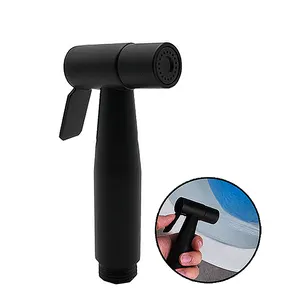 2019 Hand WC Bidet Sprayer, Premium Edelstahl Schwarz Windel Sprayer Shattaf Badezimmer Bidet Spray schwarz