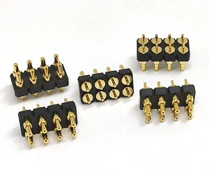 Hot Jual HOYATO PCB Konektor 2.54Mm Spring Pria Wanita Pitch 2.54Mm Musim Semi Dimuat Pogo Pin Konektor UNTUK PCB