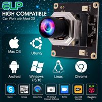 Módulo de Cámara Web 4K con Enfoque Automático ELP y Micrófono para PC, Computadora Portátil, Cámara USB Mini UVC IMX415, Visión Artificial para Raspberry PI