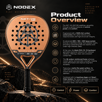Raquette de padel en fibre de carbone EVA souple de qualité supérieure NODEX Professional Top OEM Manufacturer avec logo personnalisé