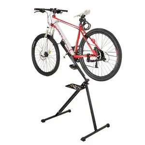 Suporte ajustável de reparo de bicicleta, suporte dobrável para reparo de bicicleta, trabalho de reparo