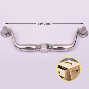 Fábrica al por mayor Retro aleación Metal madera joyero manija <span class=keywords><strong>para</strong></span> maleta de cuero - Product Image 4