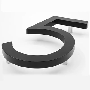 5 Inch Outdoor <strong>House</strong> <strong>Numbers</strong> 0-9 Metal Alloy Modern Exterior <strong>Number</strong> Signs Apartment Address <strong>House</strong> <strong>Number</strong> Plate Home - Product Image 3