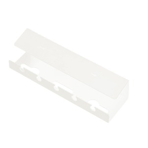 Organisateur de câbles sous le bureau, boîte de rangement pour multiprise murale, support de gestion des câbles de données, forme rectangulaire blanche et noire - Product Image 5