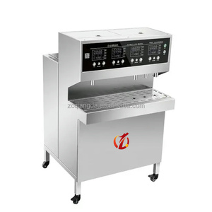 QD đôi đầu súp pha chế máy tự động dựa trên thịt súp trộn phục vụ nấu ăn thiết bị chế biến thực phẩm máy móc - Product Image 5